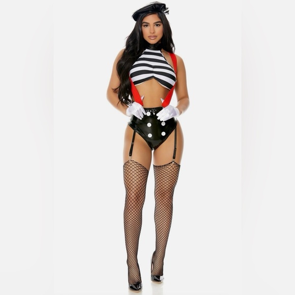Fashion nova - Speechless Sexy Mime Costume - Picture 3 of 9